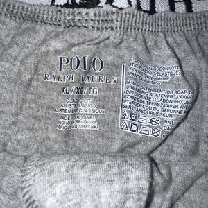 POLO RALPH LAUREN BOXERS MENS XL GRAY CLASSIC FIT ELASTIC WAIST LOGO UNDERWEAR